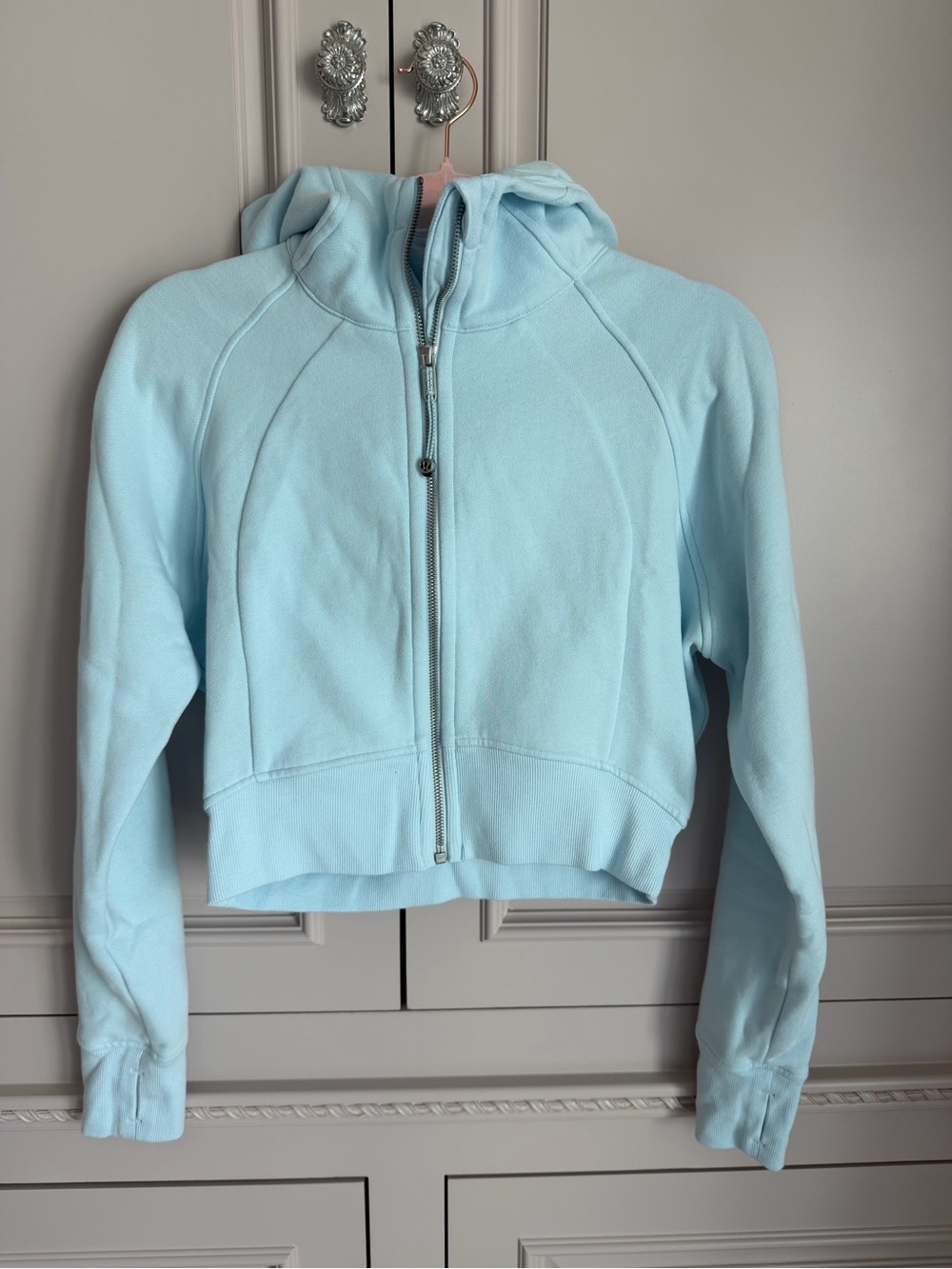 lululemon athletica scuba full zip cropped PWBL